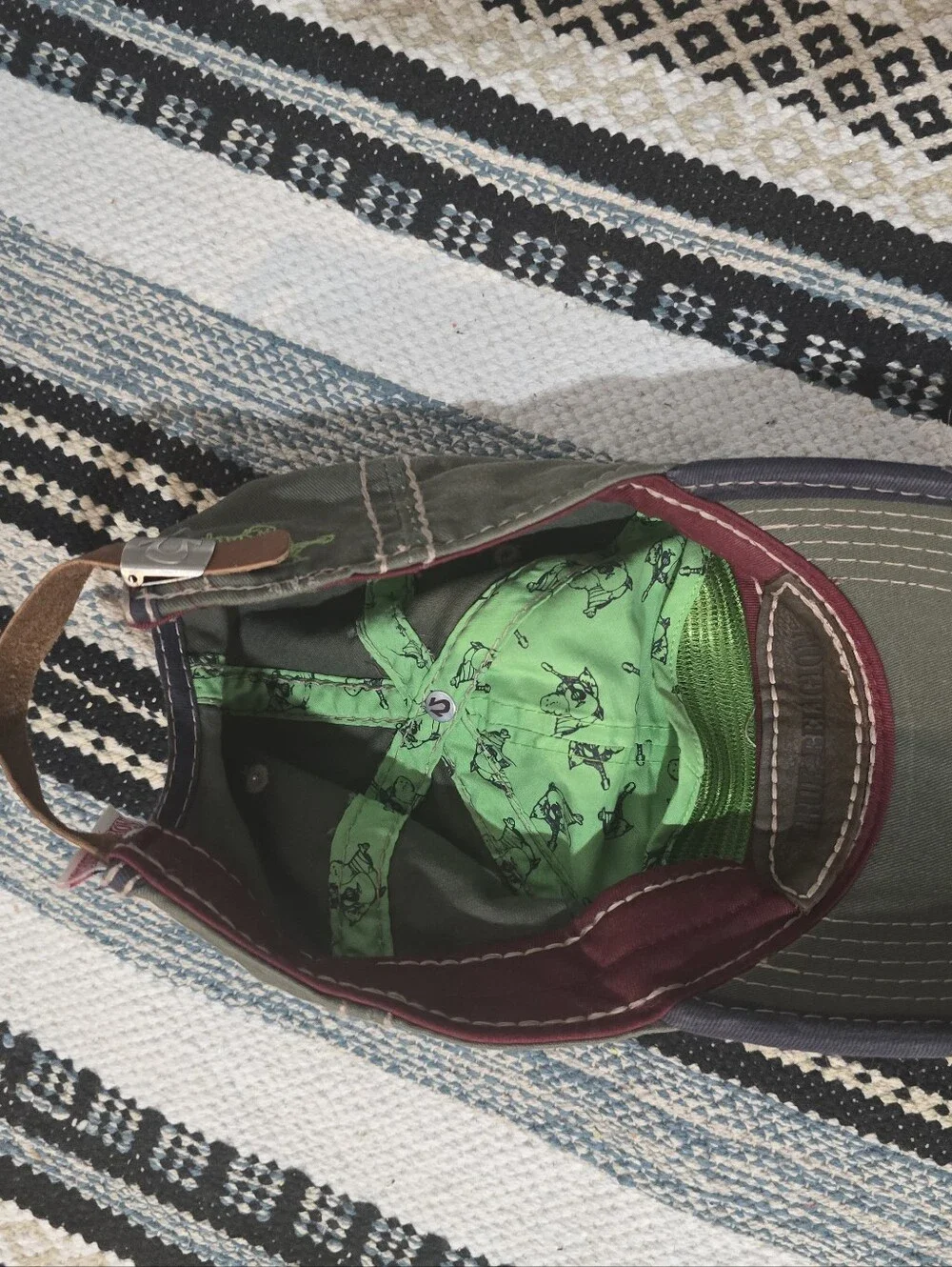 True Religion Y2K Vtg Distressed Stitch 56 Trucker Hat